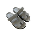 HERMÈS HERMES CALFSKIN CHYPRE SANDAL GREY