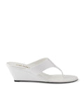 Prada Patent Leather Wedge Thong Sandals 55