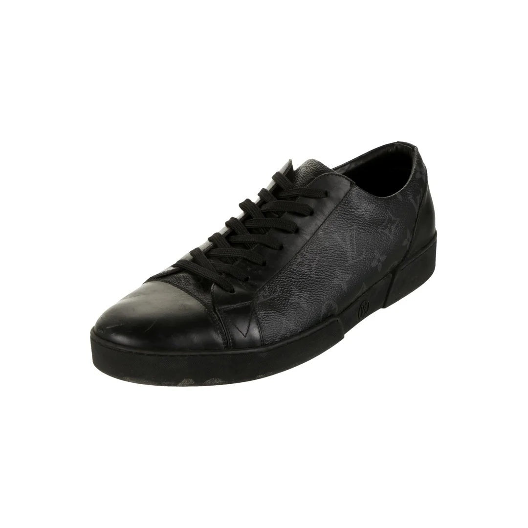 LOUIS VUITTON MONOGRAM CALFSKIN LOUS SNEAKERS BLACK MONOGRAM ECLIPSE