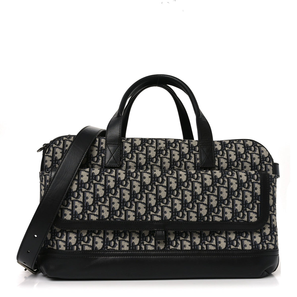 OBLIQUE CALFSKIN HIT THE ROAD PET CARRIER BLUE