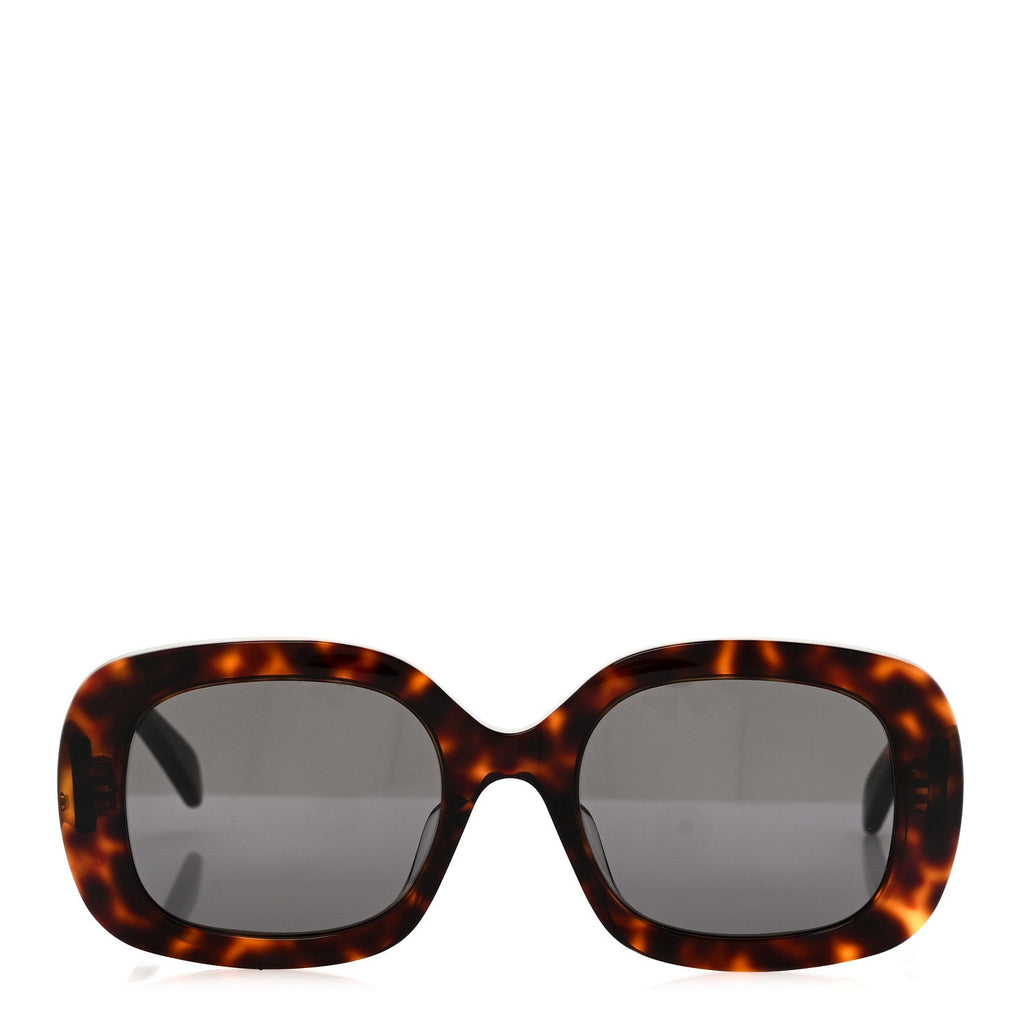 Celine Square Sunglasses — Tortoise – Acetate Triomphe 01 CL40262U