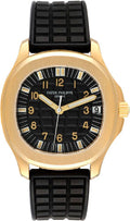 patek-philippe-aquanaut-yellow-gold-black-dial-34mm-pre-owned-5066j