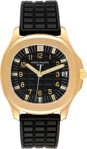 patek-philippe-aquanaut-yellow-gold-black-dial-34mm-pre-owned-5066j