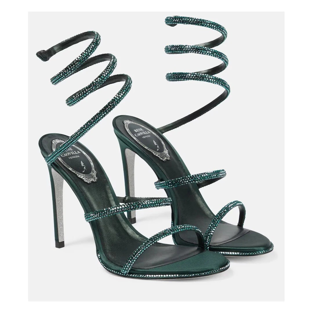 RENÉ CAOVILLA CLEO AND SANDAL GREEN