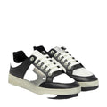 SAINT LAURENT SL/ LACE-UP LEATHER SNEAKERS BLACK & WHITE