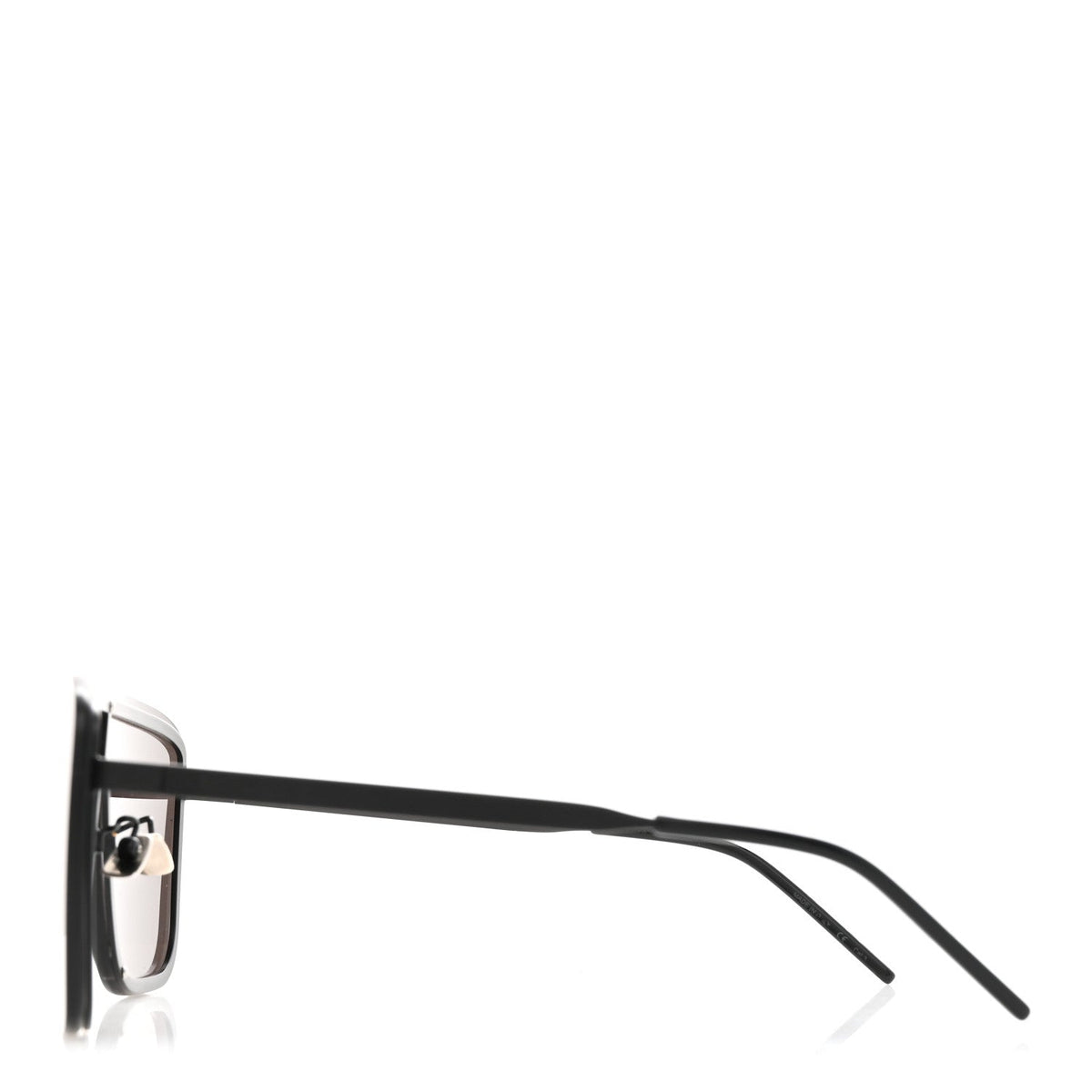 Saint Laurent Square Sunglasses — Black SL 364