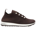 JIMMY CHOO VELES PEARL LACE-UP SNEAKERS BROWN