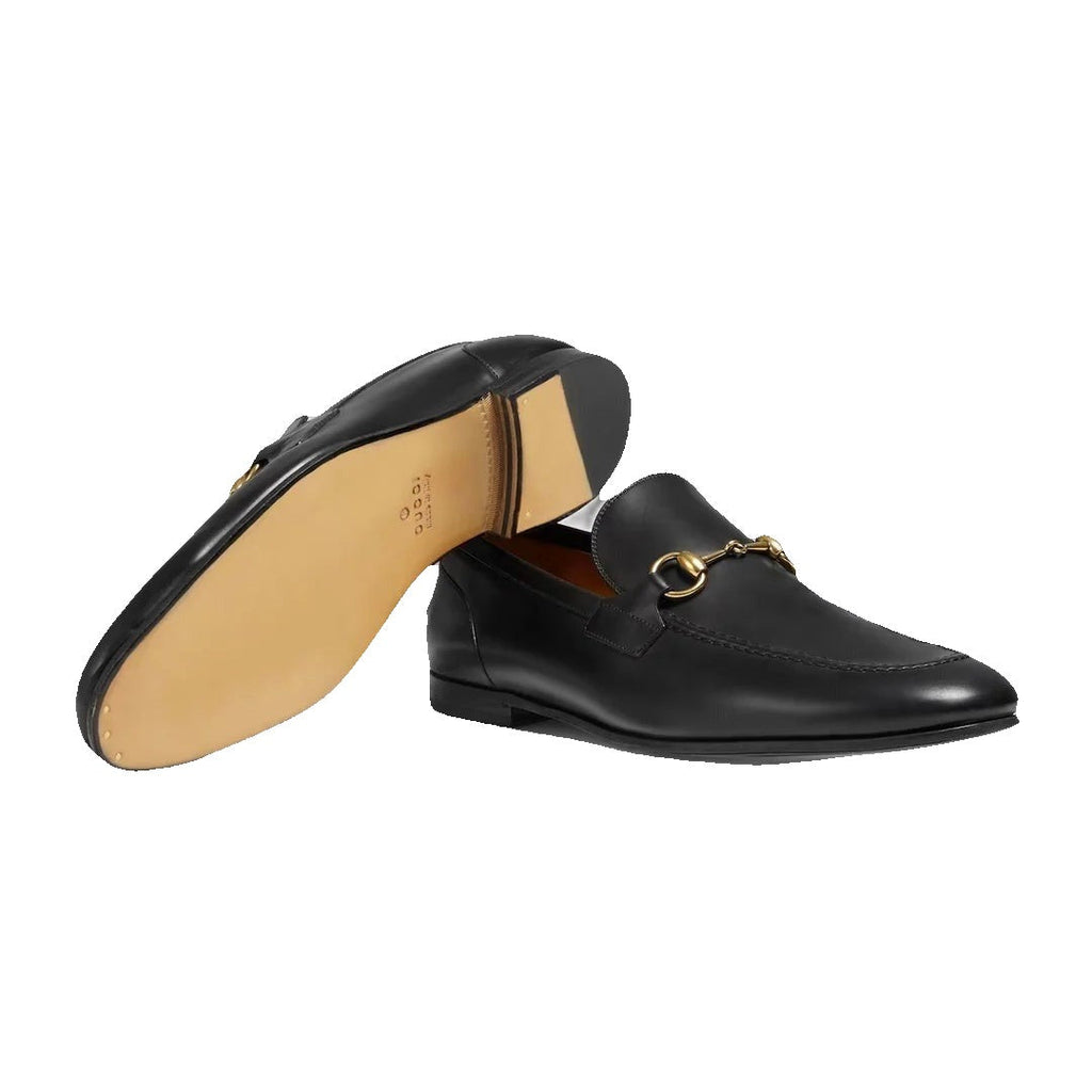 GUCCI JORDAAN LEATHER LOAFER BLACK