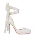 Christian Louboutin Cassia Lace-Up Satin Pumps 100 – 13273