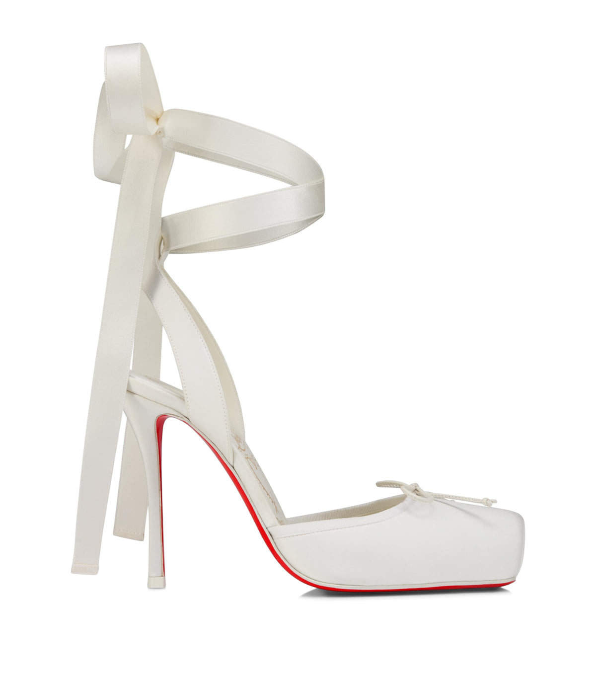 Christian Louboutin Cassia Lace-Up Satin Pumps 100 – 13273