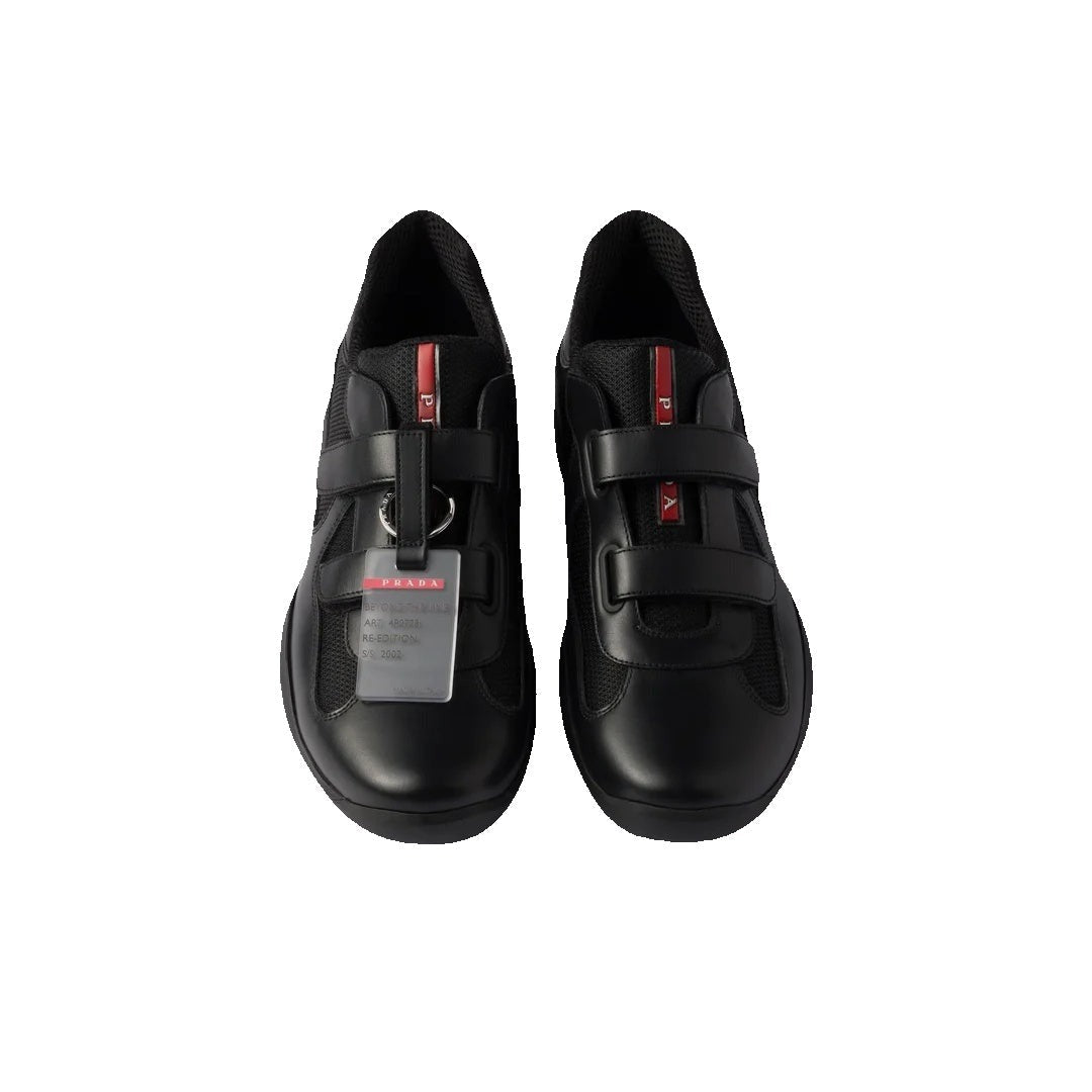PRADA AMERICA'S CUP MESH SNEAKERS APPLE BLACK