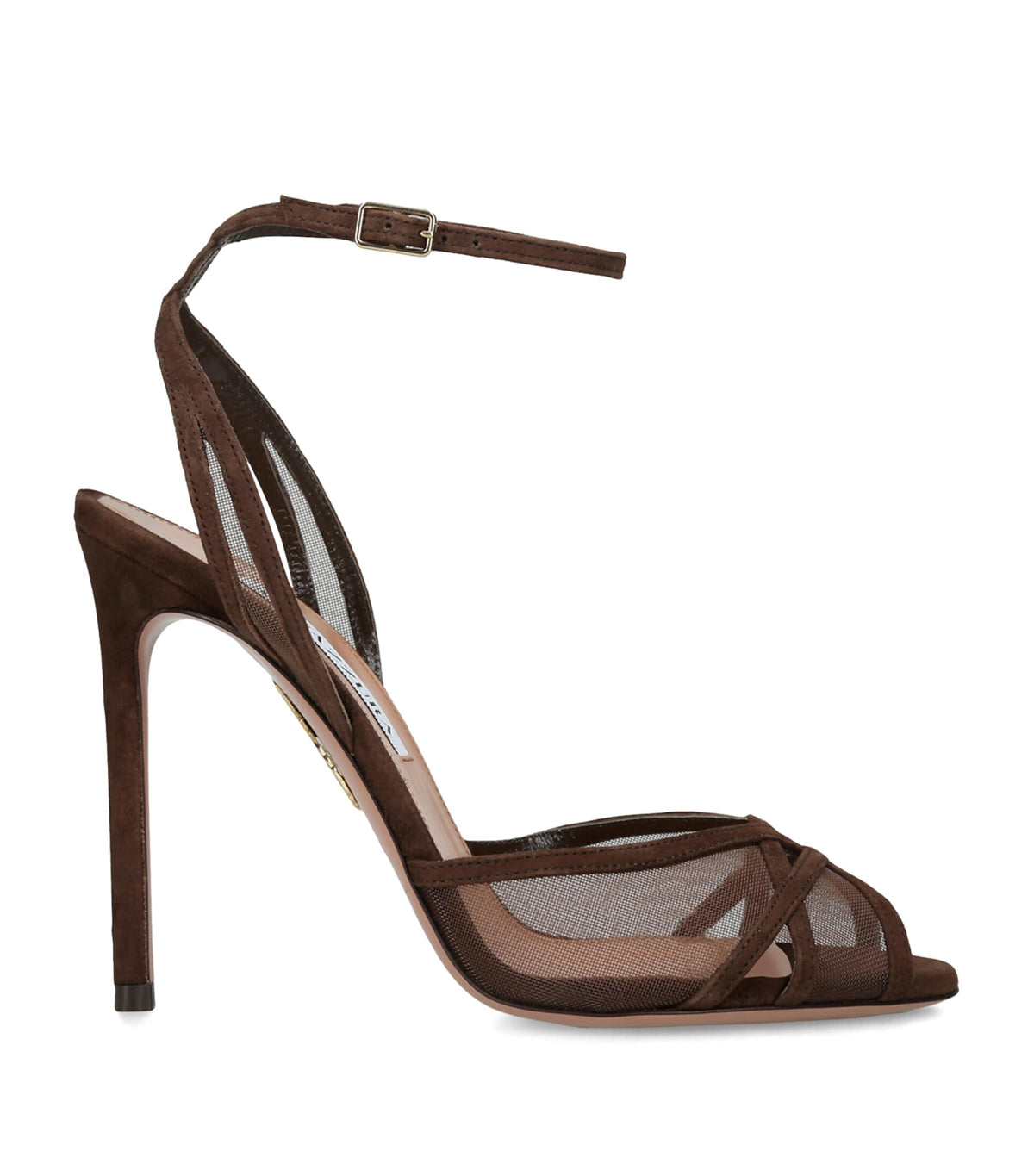 Aquazzura Suede Shear Heeled Sandals 105 – 96549
