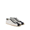 MIU MIU PLUME MESH FABRIC SNEAKERS WHITE & NAVY