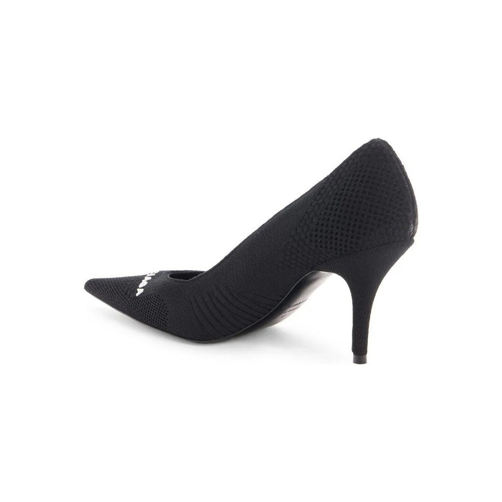 BALENCIAGA BB SQUARE KNIFE POINTED TOE PUMP BLACK