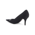 BALENCIAGA BB SQUARE KNIFE POINTED TOE PUMP BLACK
