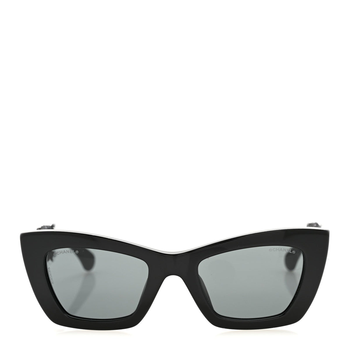 Chanel Cat-Eye Sunglasses — Black – Tweed CC 71550A