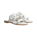 HERMÈS LAGUNE SANDAL BEIGE WHITE