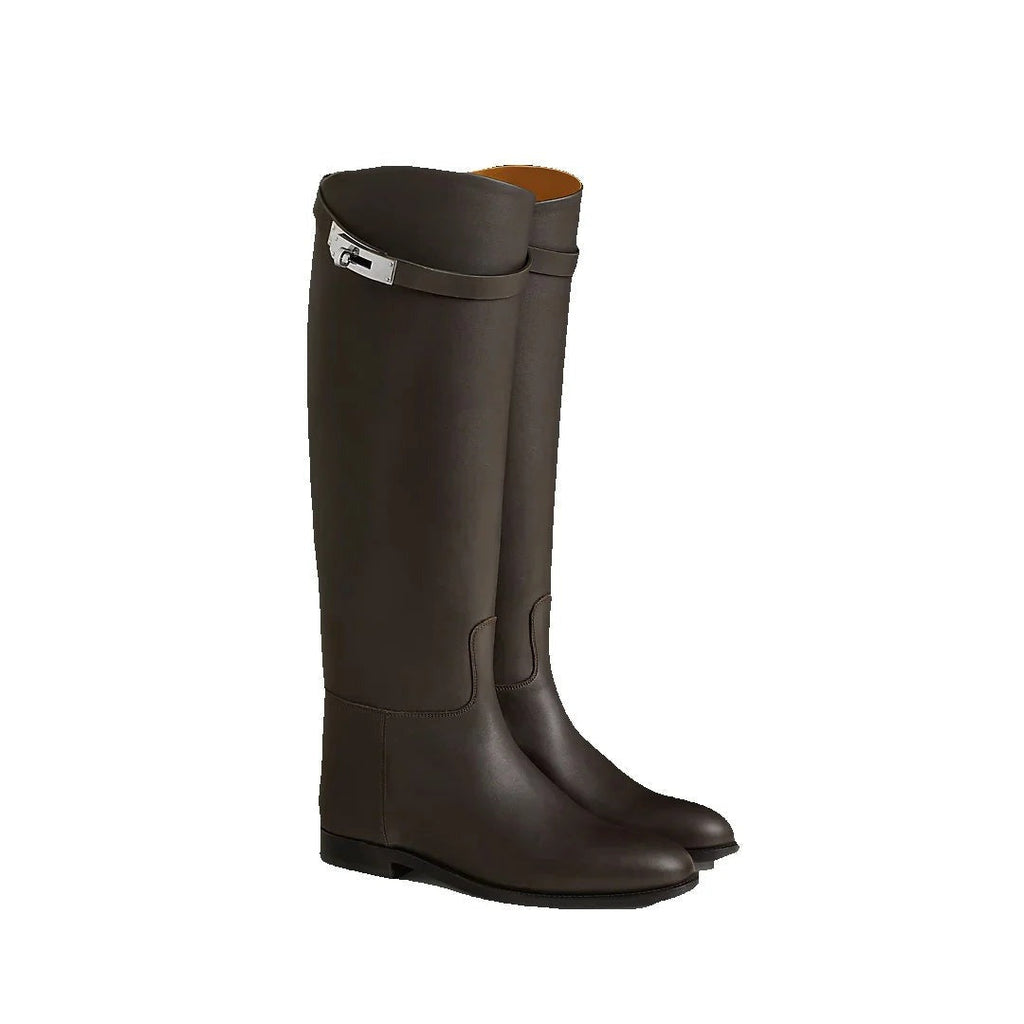 HERMÈS JUMPING SUPPLE BOOT BEIGE BROWN