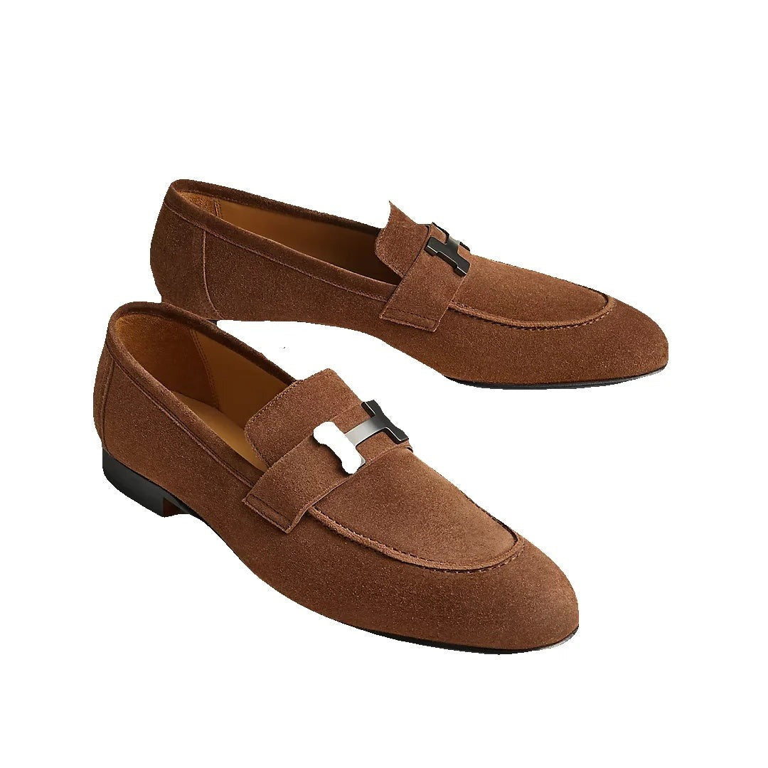 HERMÈS ICONE LOAFER BROWN & TAN