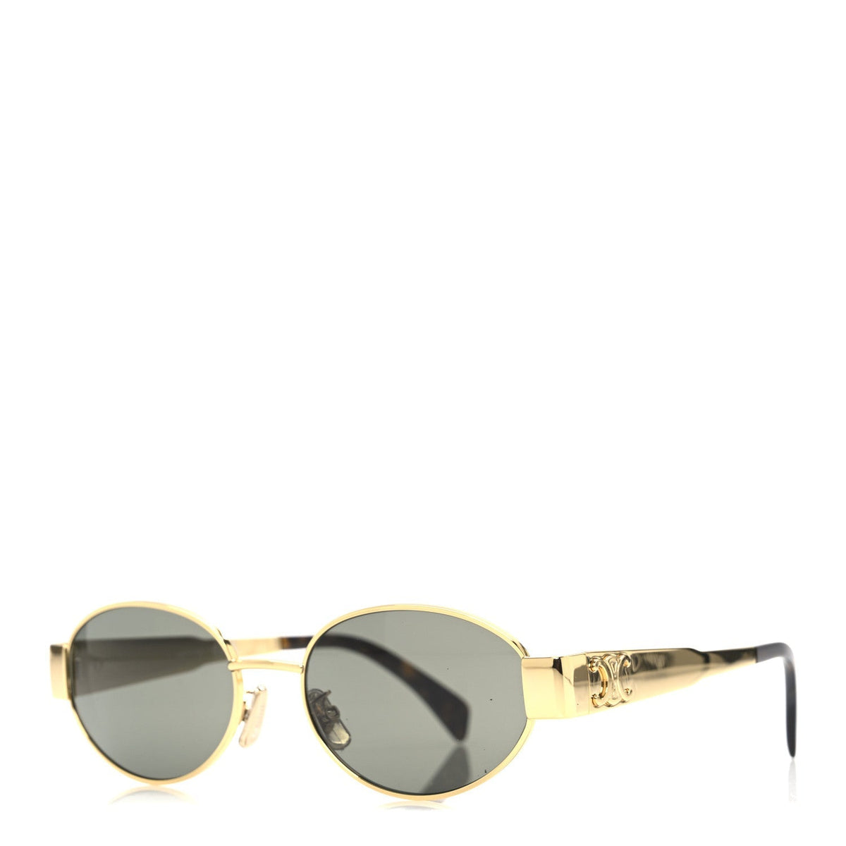 Celine Square Sunglasses — Green – Metal Triomphe 01 CL40235U Gold
