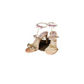 RENÉ CAOVILLA EDEN NUDE SANDAL PINK WITH BOWS
