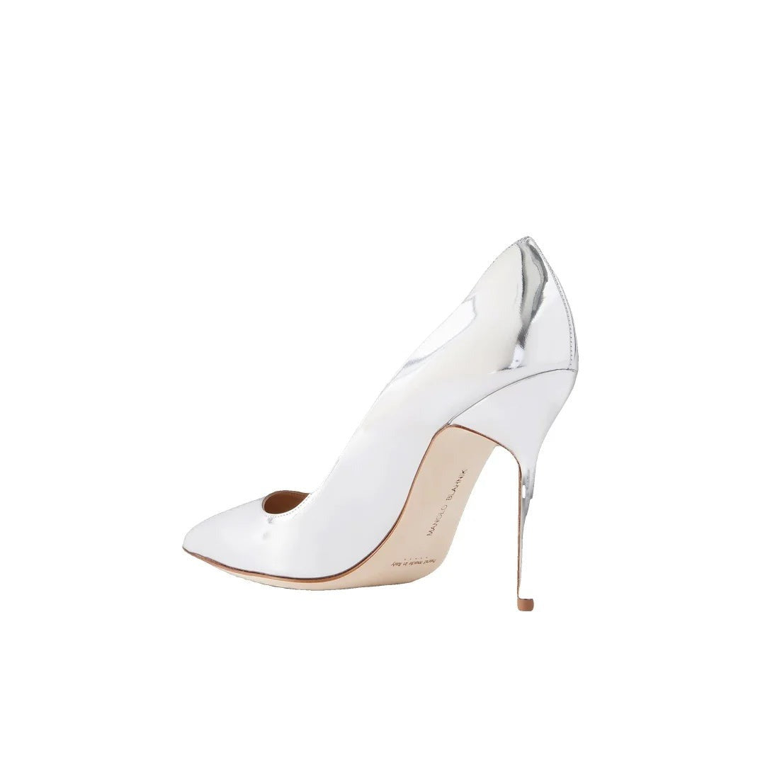 MANOLO BLAHNIK BB PUMP SILVER