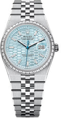 rolex-land-dweller-36-platinum-ice-blue-honeycomb-motif-dial-baguette-diamond-set-bezel-flat-jubilee-bracelet-127286tbr-2025
