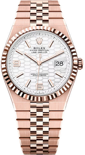 rolex-land-dweller-40-everose-gold-intense-white-honeycomb-motif-dial-fluted-bezel-flat-jubilee-bracelet-127335-2025
