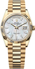 rolex-day-date-36-36mm-white-mop-diamond-set-dial-fluted-bezel-president-bracelet-128238-new-2024-model