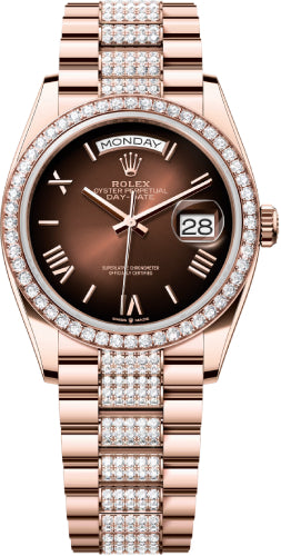 rolex-day-date-36-36mm-brown-ombre-dial-diamond-set-bezel-with-diamond-set-president-bracelet-128345rbr-new-2024-model