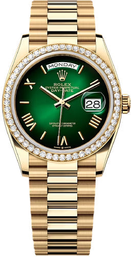 rolex-day-date-36-36mm-green-ombre-dial-diamond-set-bezel-president-bracelet-128348rbr-new-2024-model