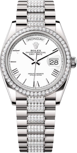 rolex-day-date-36-36mm-white-roman-dial-diamond-set-bezel-with-diamond-set-president-bracelet-128349rbr-new-2024-model