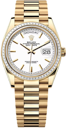 rolex-day-date-36-36mm-white-stick-dial-diamond-set-bezel-president-bracelet-128398tbr-new-2024-model