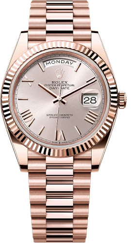 rolex-day-date-40-40mm-slate-sundust-roman-dial-fluted-bezel-president-bracelet-228235-new-2024-model