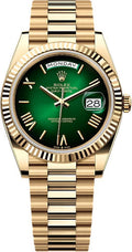 rolex-day-date-40-40mm-slate-green-ombre-roman-dial-fluted-bezel-president-bracelet-228238-new-2024-model