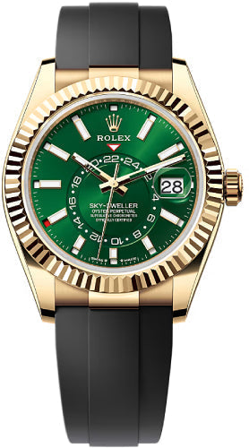 rolex-sky-dweller-yellow-gold-42mm-bright-green-dial-fluted-bezel-oysterflex-bracelet-336238-2025