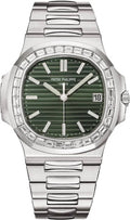 patek-philippe-nautilus-date-sweep-seconds-stainless-steel-diamonds-green-dial-5711-1300a-001