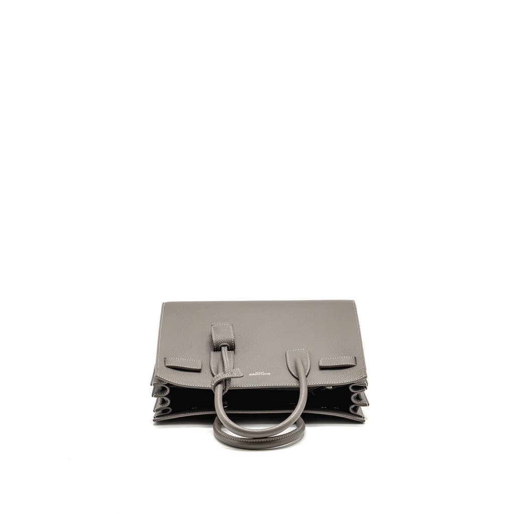 saint-laurent-ysl-baby-sac-de-jour-bag-grained-calfskin-grey-shw