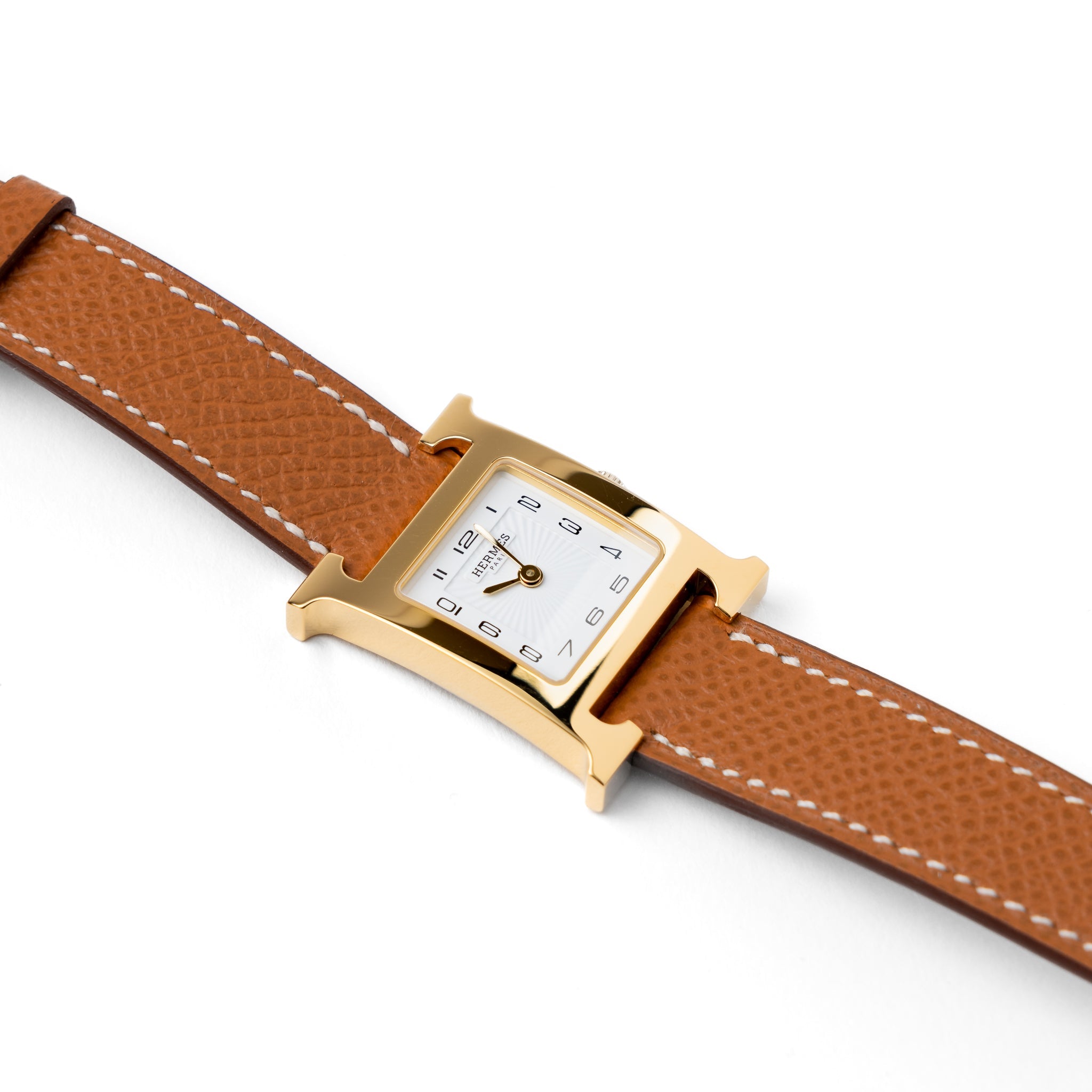 hermes-heure-h-watch-small-model-25mm-yellow-gold-with-gold-strap